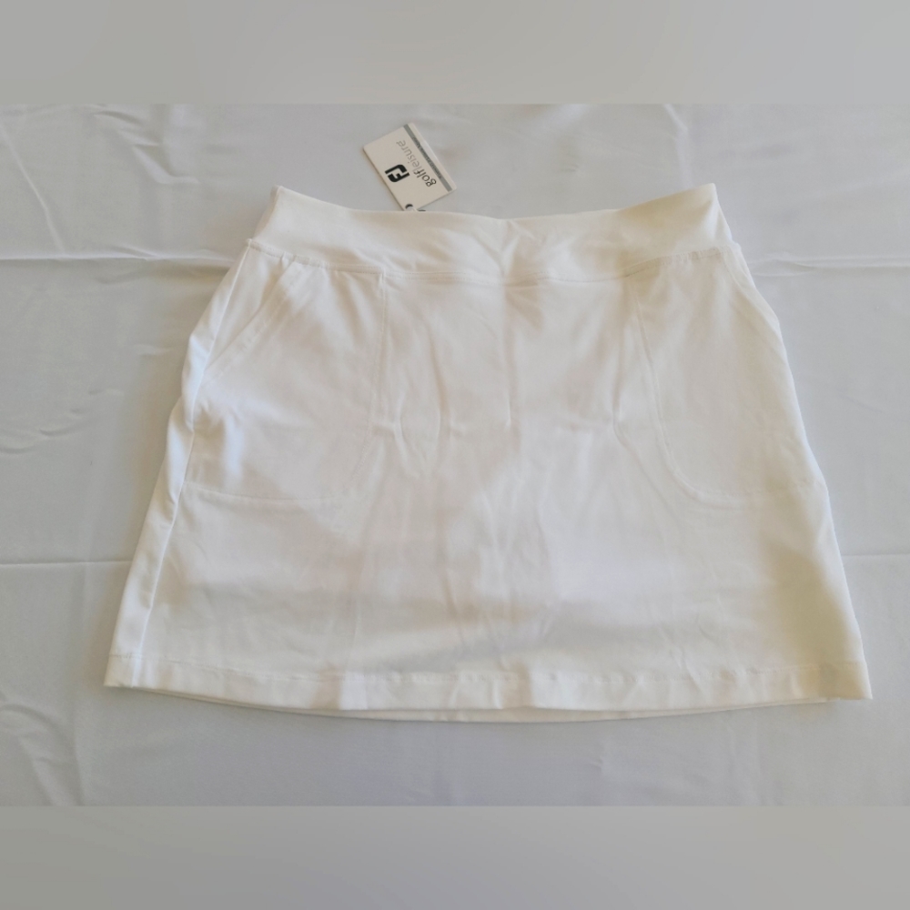 FootJoy FJ women's Golf Skort White size Large New With Tags